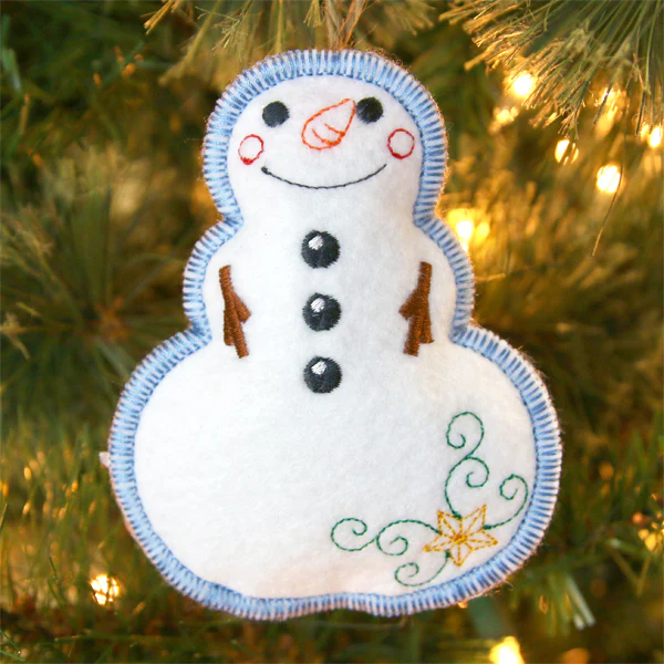 Merry Magic Snowman Ornament (In-the-Hoop) - Image 3