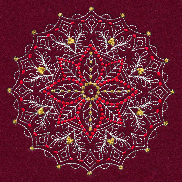 Merry Mandala - Poinsettia - Image 4