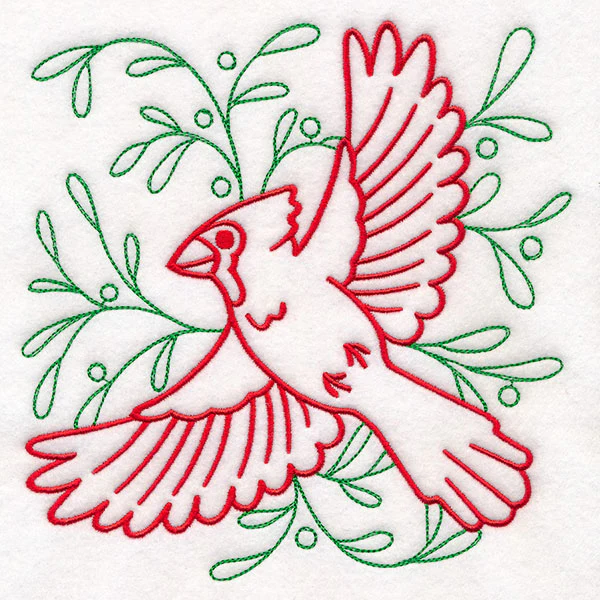 Merry Mistletoe Cardinal - Image 11