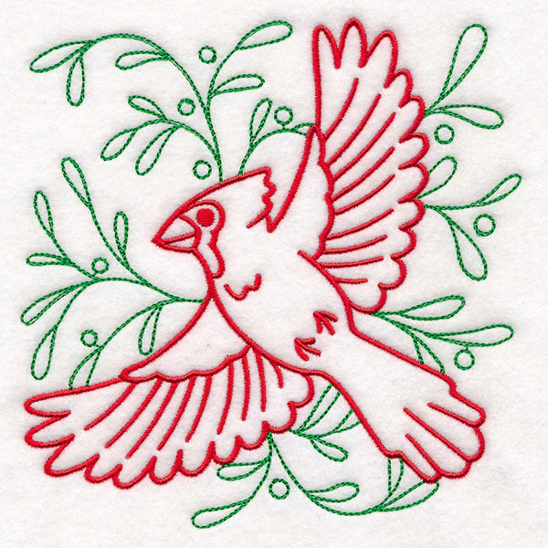 Merry Mistletoe Cardinal - Image 5