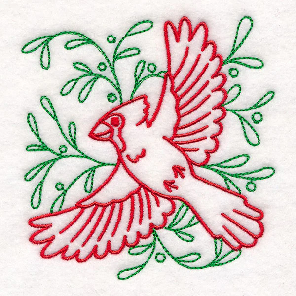 Merry Mistletoe Cardinal - Image 9