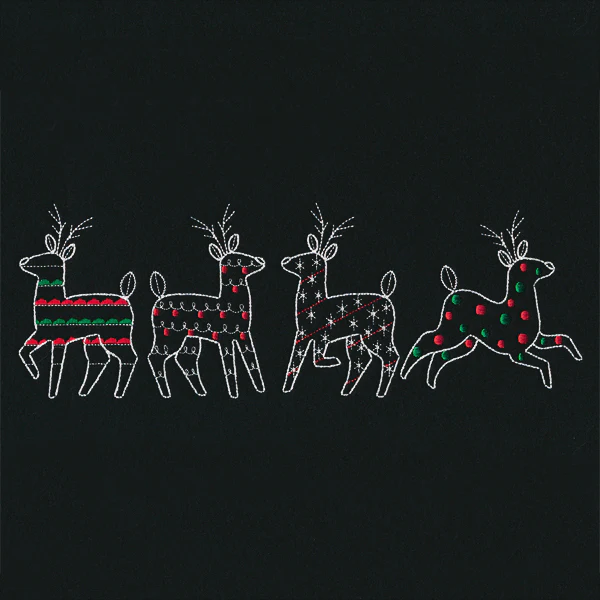 Merry Modern Reindeer Border - Image 5