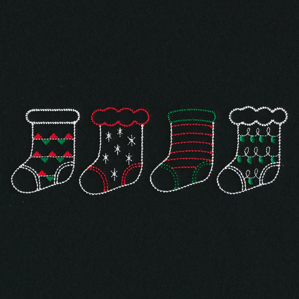 Merry Modern Stocking Border - Image 4