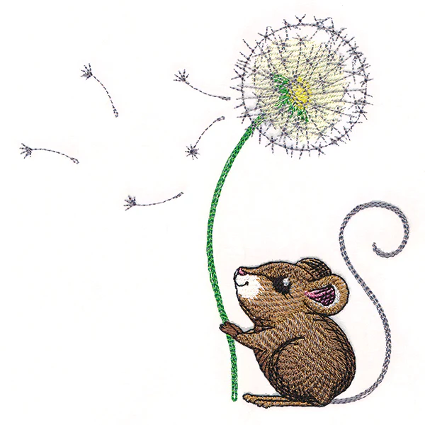Merry Mouse with Dandelion - Image 3
