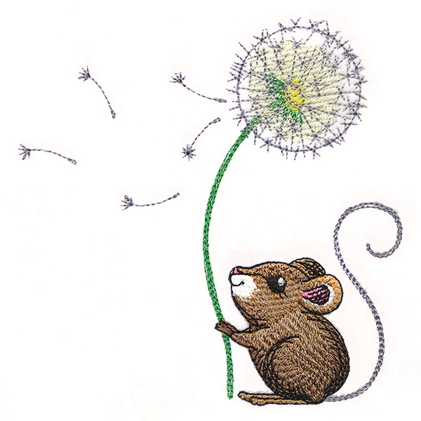 Merry Mouse with Dandelion - Image 4