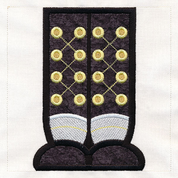 Merry Nutcracker Wall Hanging - Feet (Applique) - Image 7