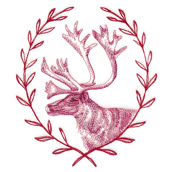 Merry Reindeer with Laurels - Image 3