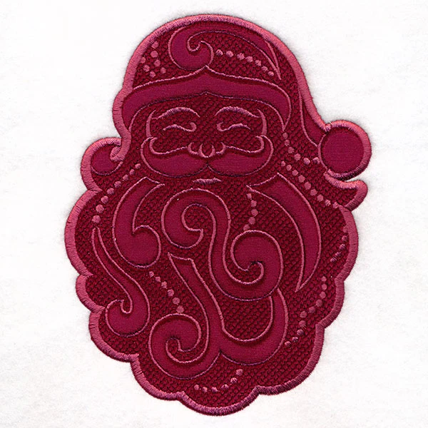 Merry Santa (Applique) (Embossed) - Image 2