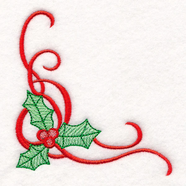 Merry Textures Holly Swirls Corner - Image 8