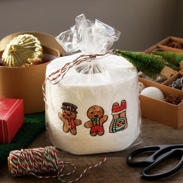 Merry Toilet Paper - Playful Gingerbread - Image 2