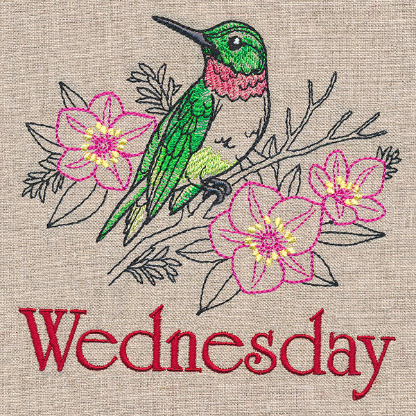 Merry Wednesday - Hummingbird with Lenten Roses - Image 3