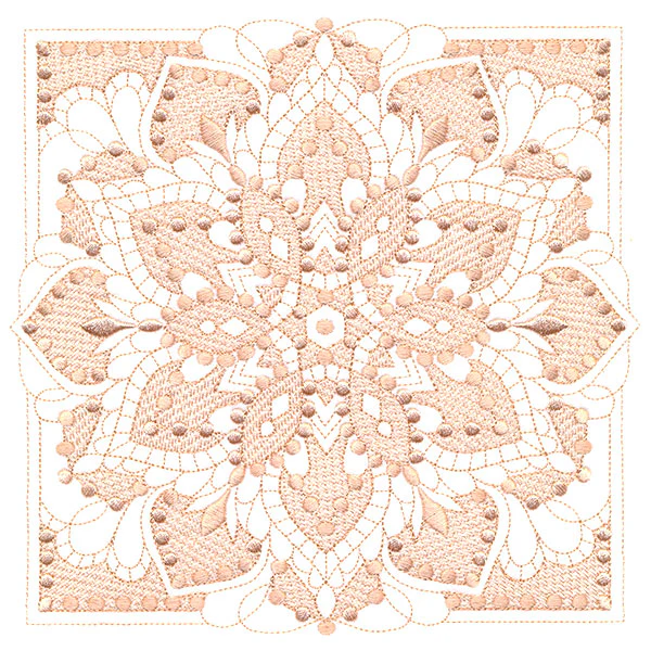 Mesmerizing Blooming Petals (Trapunto)