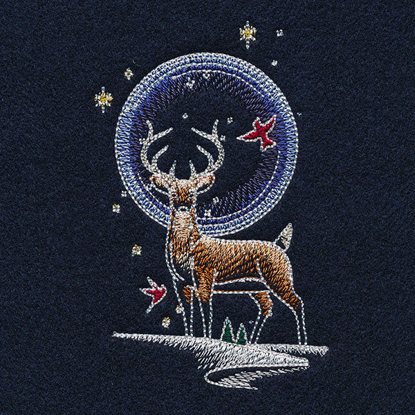 Midnight Christmas Garden - Deer & Moon - Image 3
