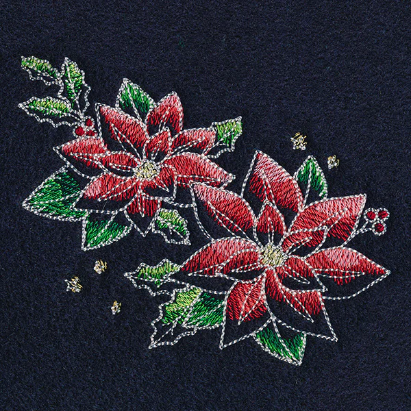 Midnight Christmas Garden - Poinsettias 1 - Image 4