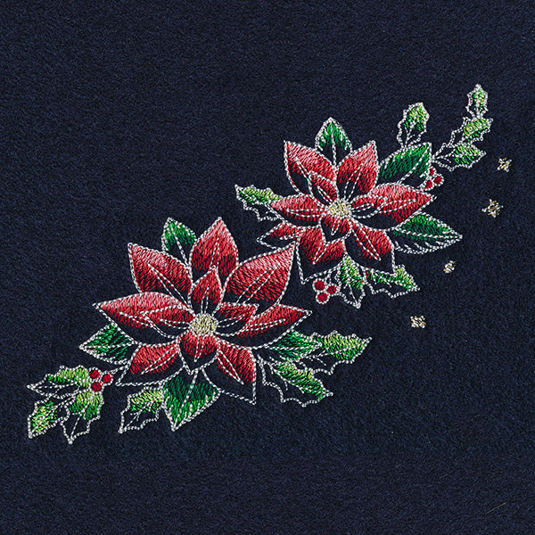 Midnight Christmas Garden - Poinsettias 2 - Image 4