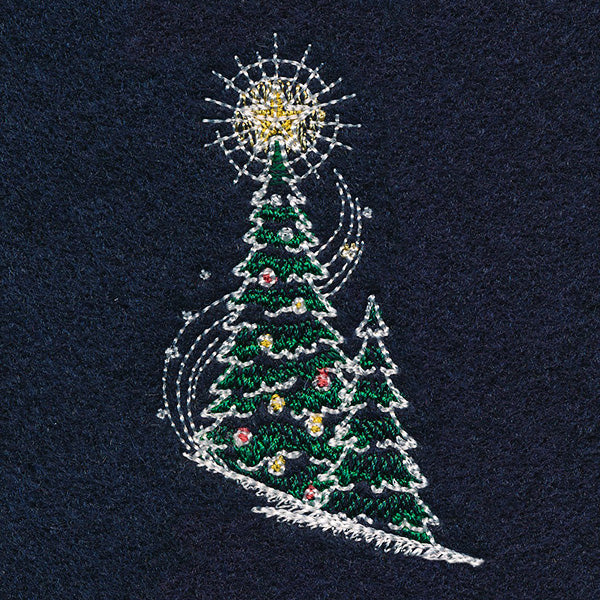 Midnight Christmas Garden - Two Christmas Trees - Image 3