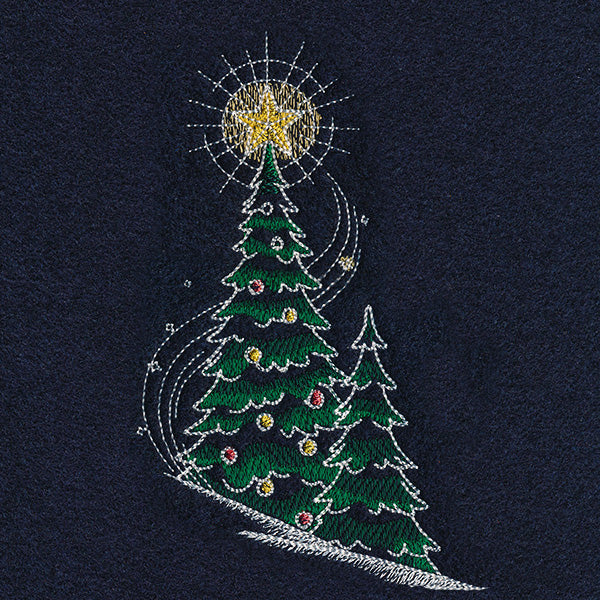 Midnight Christmas Garden - Two Christmas Trees - Image 4