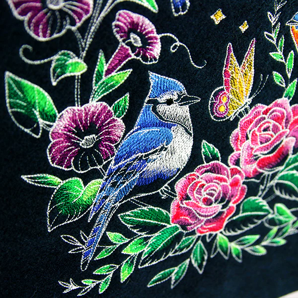 Midnight Garden & Birds Scene - Image 3