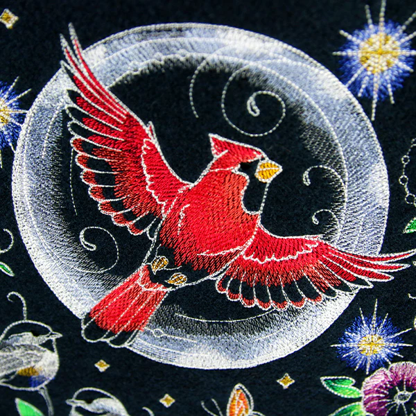 Midnight Garden & Birds Scene - Image 8
