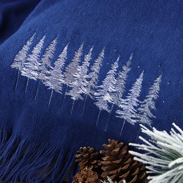 Midnight Snowy Forest Border - Image 2