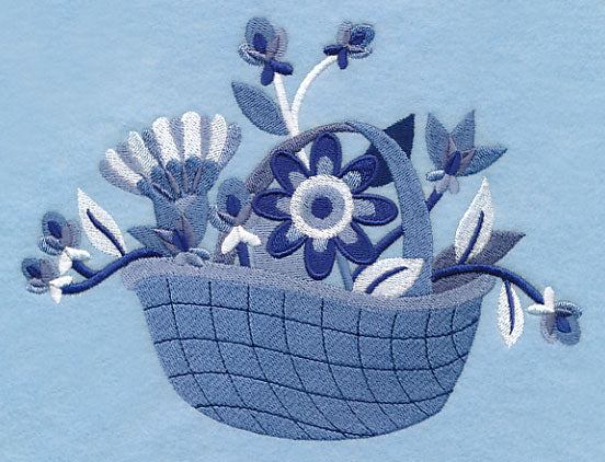 Midwinter Blues Bouquet Basket - Image 3