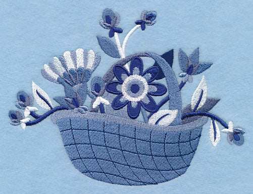 Midwinter Blues Bouquet Basket - Image 4
