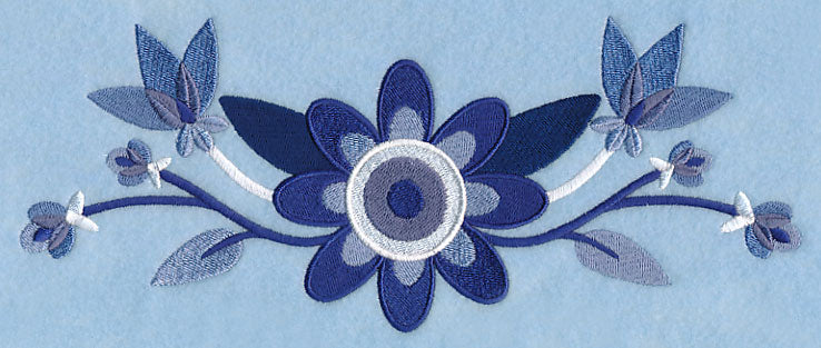 Midwinter Blues Bouquet Border 1 - Image 2