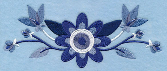 Midwinter Blues Bouquet Border 1 - Image 3
