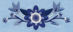 Midwinter Blues Bouquet Border 1 - Image 5