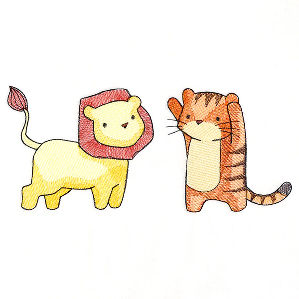Mischievous Tiger and Lion - Image 4