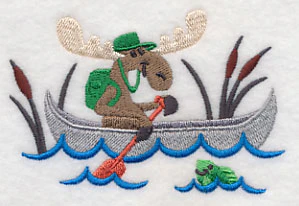 Mister Moose in a Canoe - Image 2