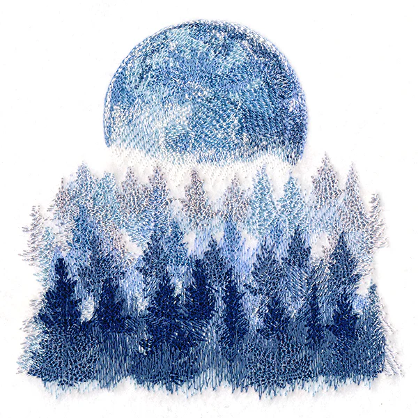 Misty Moonlit Forest - Image 5