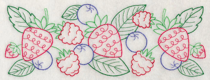 Mixed Berry Border (Vintage) - Image 2
