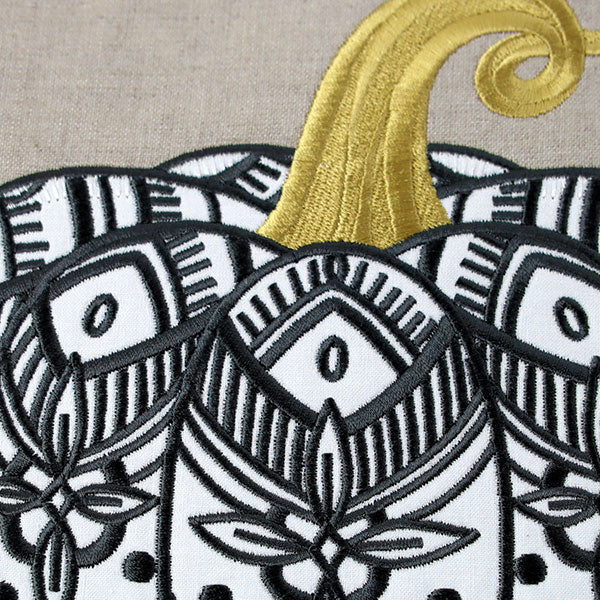 Modern Art Deco Pumpkin (Applique) - Image 6
