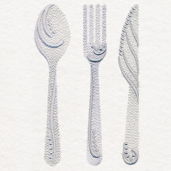 Modern Cutlery Trio - Image 4