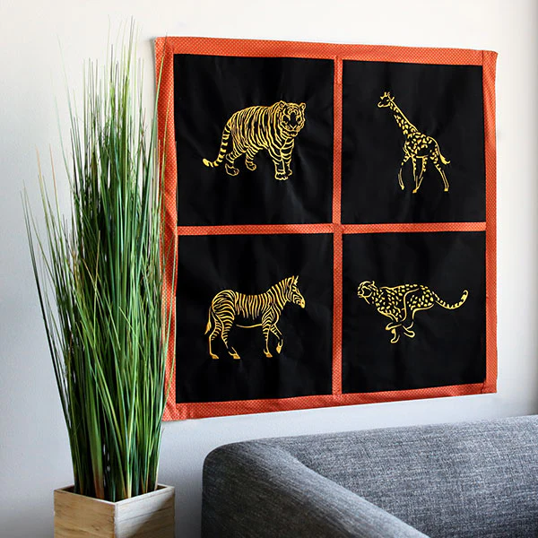 Modern Safari Giraffe (Goldwork) - Image 2