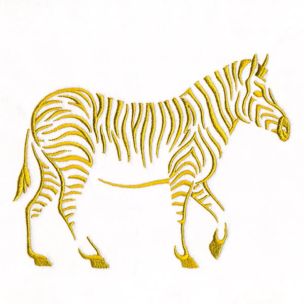 Modern Safari Zebra (Goldwork) - Image 3
