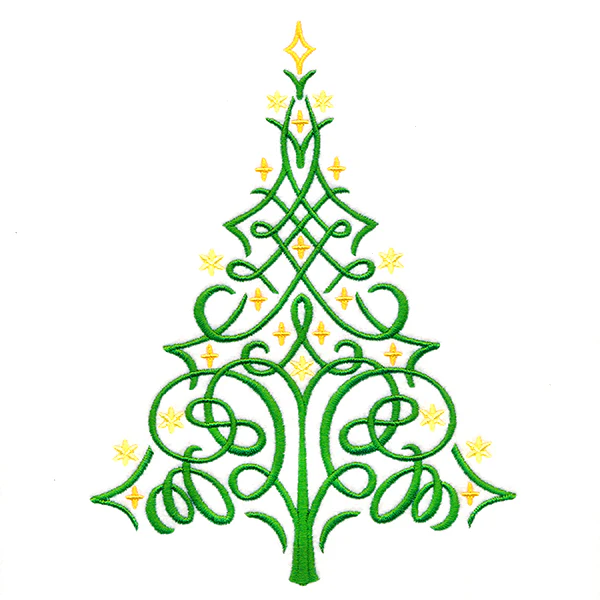 Modern Swirls Christmas Tree - Image 3