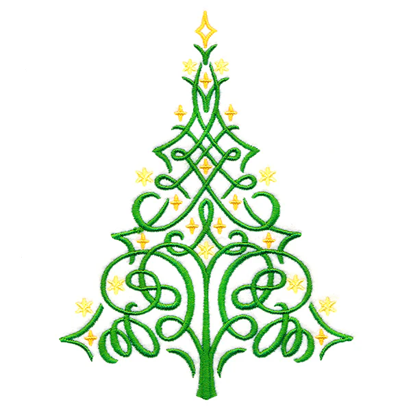 Modern Swirls Christmas Tree - Image 7