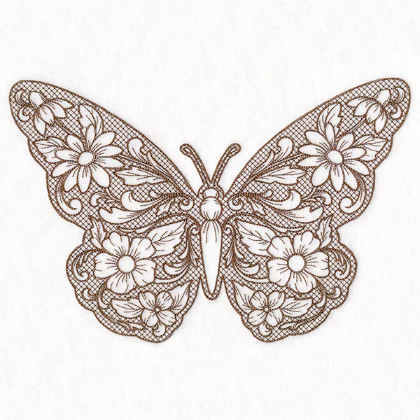 Mojave Aster Butterfly (Trapunto)