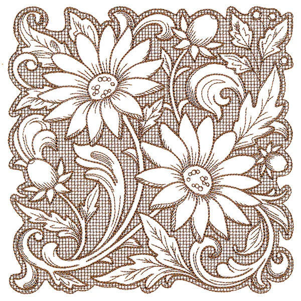 Mojave Aster Square (Trapunto) - Image 2