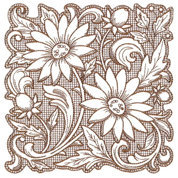 Mojave Aster Square (Trapunto) - Image 3