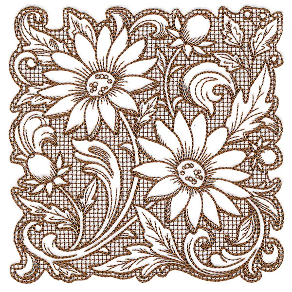 Mojave Aster Square (Trapunto) - Image 4