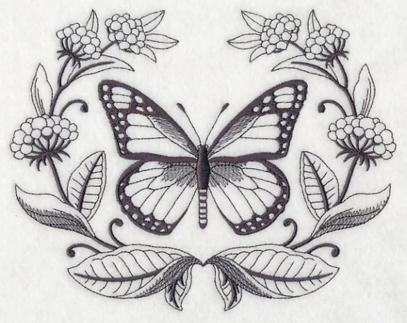 Monarch and Milkweed Laurel - Image 2