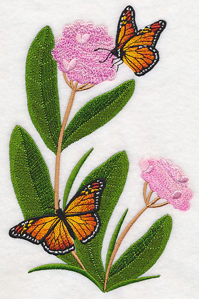 Monarchs and Milkweed Spray - Image 3