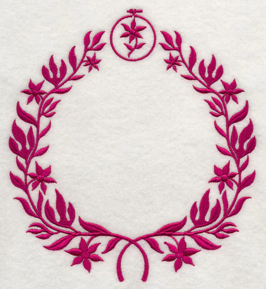 Monogram Wreath - Embroidery - Image 2