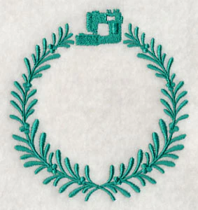 Monogram Wreath - Machine Embroidery - Image 5
