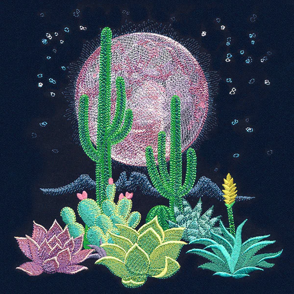 Moonlit Desert Scene - Image 9