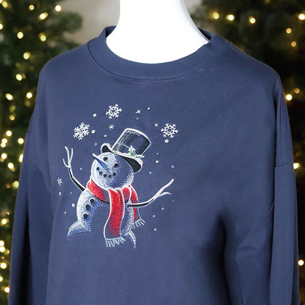 Moonlit Snowfall Snowman - Image 6