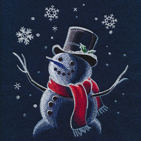 Moonlit Snowfall Snowman - Image 7